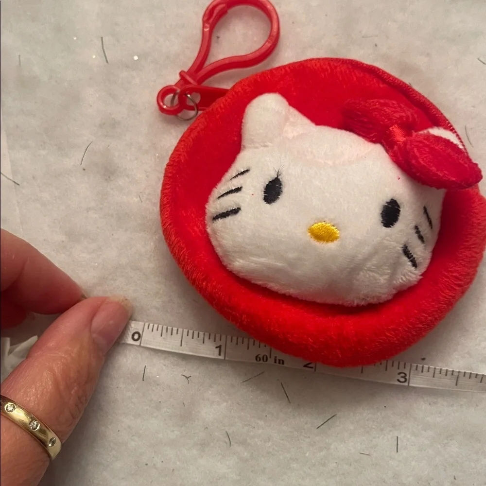 Hello Kitty Kids Socks coin purse, Necklace Set - Red, White nwt